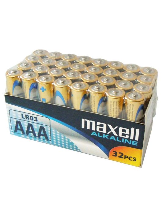 Maxell AAA Alkáli Elem 32db/csomag