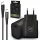 Extralink Smart Life, USB Type-C Kabelset, 200 cm, schwarz + 18W PD3.0 Ladegerät, schwarz
