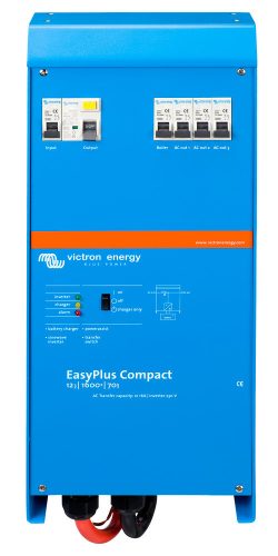 Victron Energy EasyPlus Compact 12V 1600VA/1300W inverter beépített akkumulátortöltővel