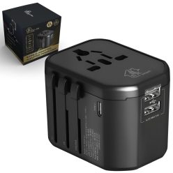   Extralink Smart Life travel adapter with EU/UK/USA/AU/CH plug, USB-C and USB-A connectors
