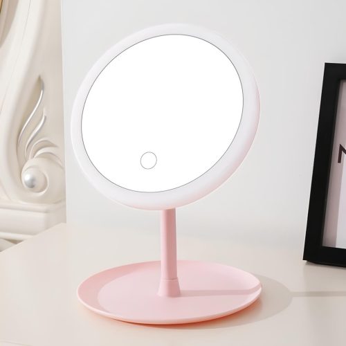 Extralink Lifestyle, Kosmetikt mirror, LED Hintergrundbeleuchtung, Rosa