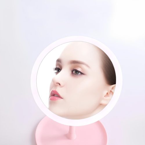 Extralink Lifestyle, Kosmetikt mirror, LED Hintergrundbeleuchtung, Rosa