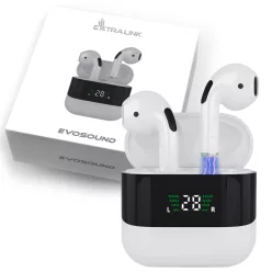   Extralink Lifestyle EvoSound V1.0, Wireless Earbuds, Bluetooth 5.3, IPX4 Rating