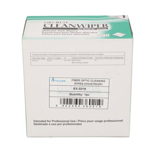 Extralink Reinigungstücher, zur Faseroptikreinigung, 280 Stück