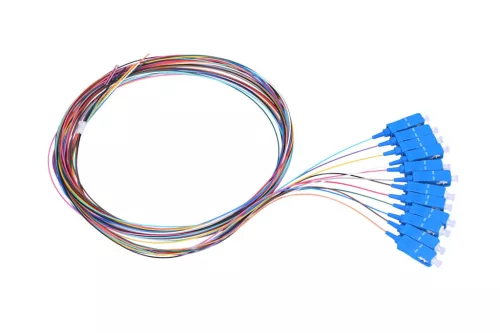 Extralink SC/UPC pigtail kit, single-mode, 900um, G.657A1, 1 meter, 12 pieces, 12 colors