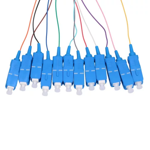 Extralink SC/UPC pigtail kit, single-mode, 900um, G.657A1, 1 meter, 12 pieces, 12 colors