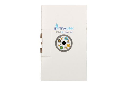 Extralink CAT6 UTP (U/UTP) V2 beltéri, sodort érpár, 305 m