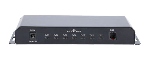 Extralink Kratos, PoE kapcsoló, 7x Gigabit PoE, 1x uplink RJ45, tápegység: 24V 2.5A, 60W