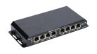 Extralink Kratos, PoE kapcsoló, 7x Gigabit PoE, 1x uplink RJ45, tápegység: 24V 2.5A, 60W