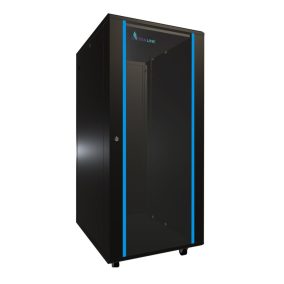 Extralink 27U 600x800 fekete, rack szekrény, álló