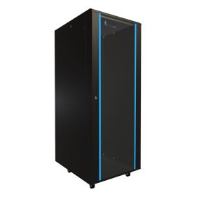 Extralink 32U 600x800 black, álló rack szekrény