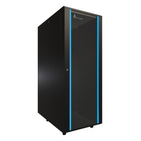   Extralink 37U 600x1000 fekete, álló rack szekrény, rackbe szerelhető