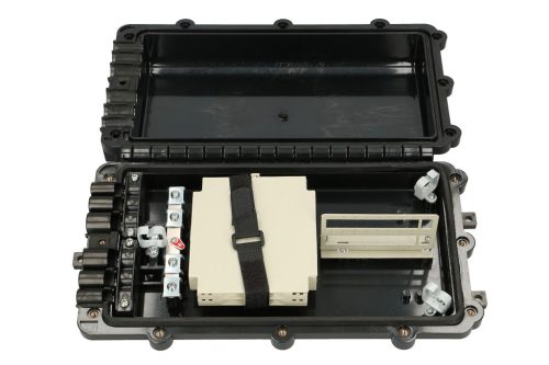 Extralink Jerry | FTTX Verschluss | 2 Tabletts, 24 Fasern, für den Außenbereich