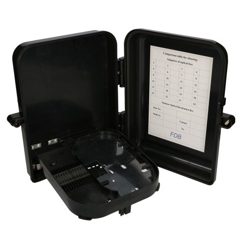 Extralink Eliza V2, optischer Verteilerschrank, 16 Fasern, schwarz, mittlere Spannung