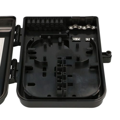 Extralink Eliza V2, optischer Verteilerschrank, 16 Fasern, schwarz, mittlere Spannung