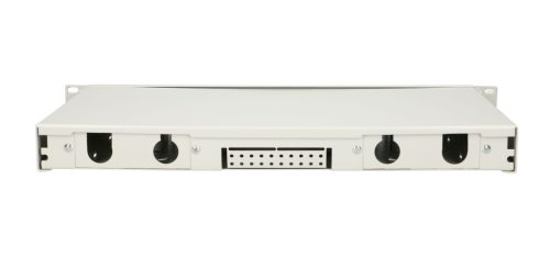 Extralink 24 core V2 patch panel, 24 ports, white