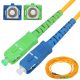 Extralink SC/APC-SC/UPC, patch kábel, egymódusú, simplex, G652D, 3 mm, 3 m