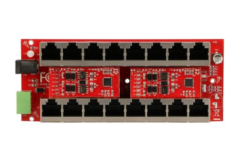 Extralink 8-Port Gigabit PoE Injektor, aktiv, 8 Gigabit-Ports, 802.3at/af, Modus A