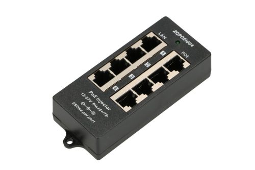 Extralink 4-Port PoE Injektor, 4x 100 Mb/s RJ45