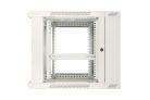 Extralink 12U 600x600 AZH gray, rackmount cabinet, wall-mounted, rotating type