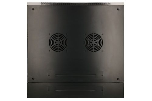 Extralink 6U 600x600 AZH black, rack cabinet, wall-mounted, rotating type
