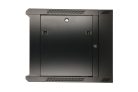Extralink 6U 600x600 AZH black, rack cabinet, wall-mounted, rotating type