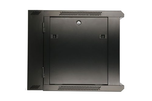 Extralink 6U 600x600 AZH black, rack cabinet, wall-mounted, rotating type