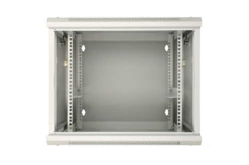 Extralink 9U 600x600 AZH gray, rackmount cabinet, wall-mounted, rotating type