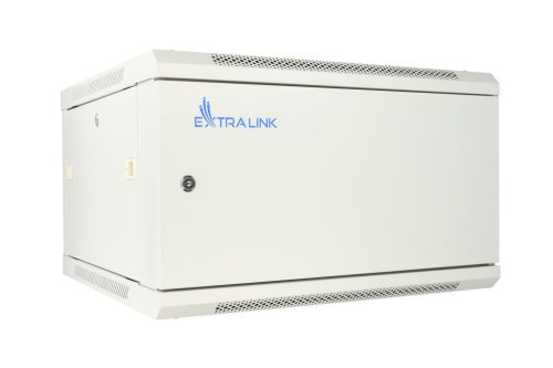 Extralink 6U 600x600 ASP gray, rackmount cabinet, wall-mounted, with metal door