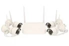 Extralink Extra-Vision V1004, vezeték nélküli NVR készlet, 4 csatornás WiFi NVR + 4 db WiFi Full HD kamera, IP66 besorolású