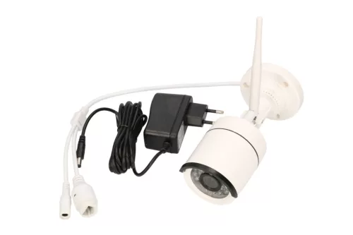 Extralink Extra-Vision V1004, vezeték nélküli NVR készlet, 4 csatornás WiFi NVR + 4 db WiFi Full HD kamera, IP66 besorolású