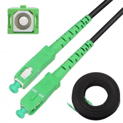   Extralink SC/APC-SC/APC, patch cable, round, straight, single-mode, simplex, G.657A2, 110 m