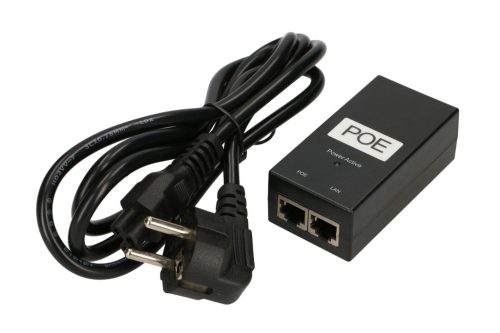 Extralink PoE-48-24W, PoE power supply, 48V, 0.5A, 24W, network cable included