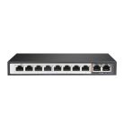 Extralink Perseus, PoE kapcsoló, 8x Gigabit PoE/PoE+, 2x Gigabit RJ45 uplink, 96W