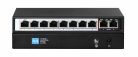 Extralink Perseus, PoE kapcsoló, 8x Gigabit PoE/PoE+, 2x Gigabit RJ45 uplink, 96W