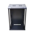 Extralink 15U 600x450 fekete, rackmount szekrény, fali szerelésű