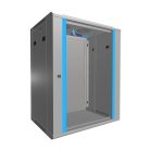 Extralink 15U 600x450 szürke, rack szekrény, fali szerelésű