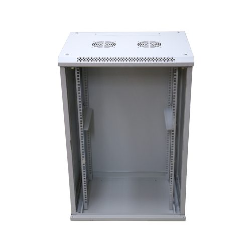 Extralink 15U 600x450 szürke, rack szekrény, fali szerelésű