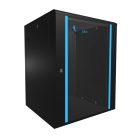Extralink 15U 600x600 black, rack cabinet, wall-mounted