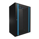 Extralink 18U 600x450 fekete, rack szekrény, fali szerelésű