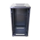 Extralink 22U 600x600 black, rack cabinet, standing