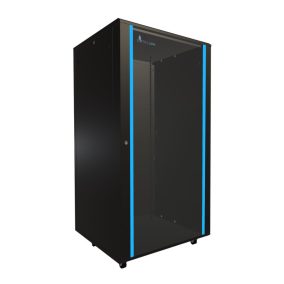   Extralink 32U 800x800 black, álló rack szekrény, rackbe szerelhető