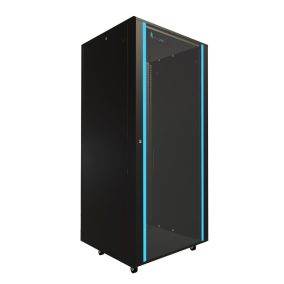   Extralink 37U 800x800 black, álló rack szekrény, rackmount
