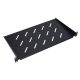 Extralink 1U 350mm Black | Shelf | 19", for wall cabinets
