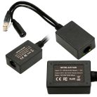 Extralink 1 port, PoE inverter, input: 1x 1000 Mb/s RJ45/jack 10-24V, output: 24V