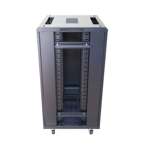 Extralink 27U 600x600 black, standing rack cabinet, rackmount