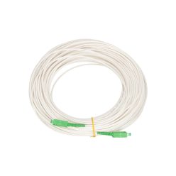   Extralink SC/APC-SC/APC, patch cable, LSZH, single-mode, simplex, G.657A1, 3 mm, 30 m, white