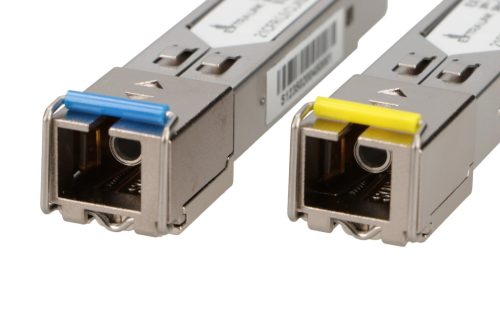 Extralink SFP 1.25g, SFP WDM module, 1.25 Gbps, 1310/1550 nm, single-mode, 3 km, SC connector, DOM, pair, dedicated for HP/Aruba devices