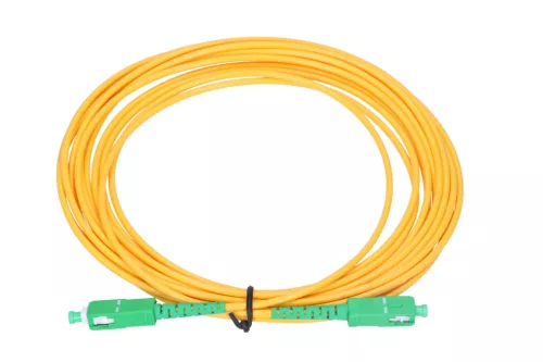 Extralink SC/APC-SC/APC patch cable, PVC, singlemode, simplex, G.657A1, 3 mm, 1 m