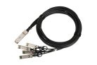 Extralink QSFP+ DAC, QSFP+ cable, DAC, 40 Gbps to 4x10 Gbps, 3 meters, 30 AWG